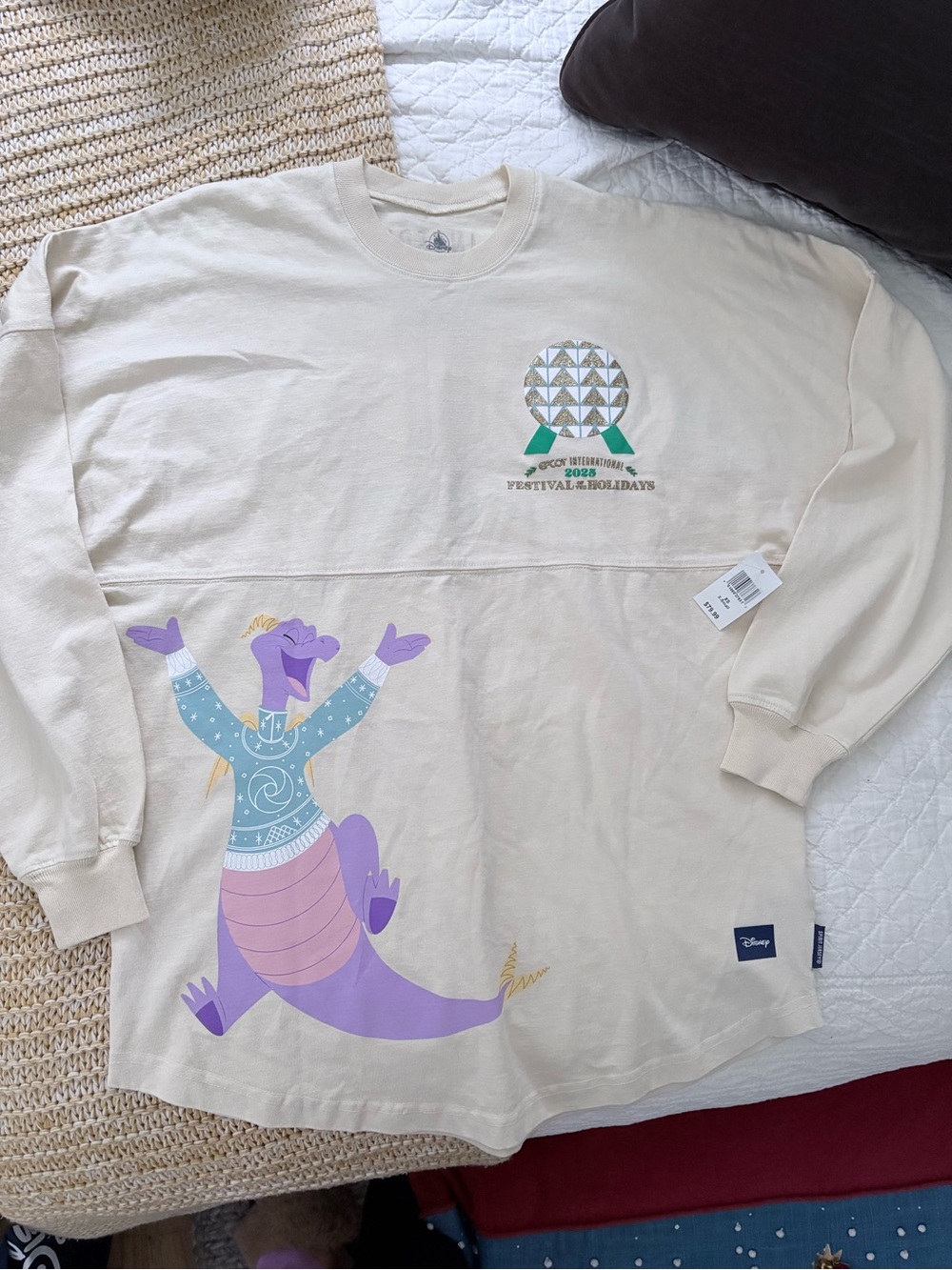 Disney Festival of Holidays 2025 Figment Spirit Jersey - Cream XS